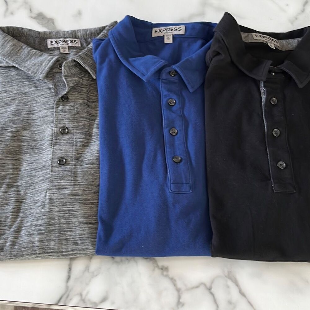Express Soft/Stretch Polo Sz. L